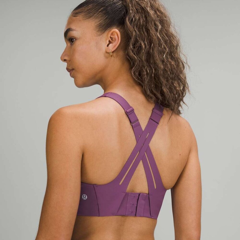Lululemon Women’s Purple Air Support Sports Bra 34DDD